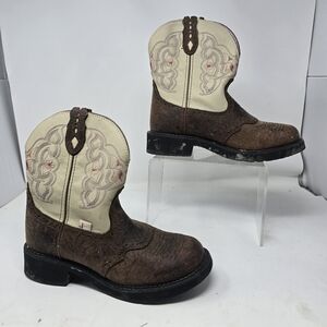Justin Boots Shoes L9924 Womens Size 10 Gypsy Barnwood Brown Leather Round Toe